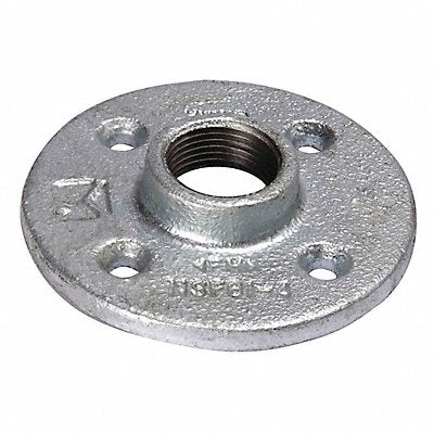 GRAINGER 511610BC Pipe Flange Floor Flange Malleable Iron