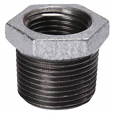 GRAINGER 5P891 Hex Bushing Malleable Iron 1 1/2 x 1 in