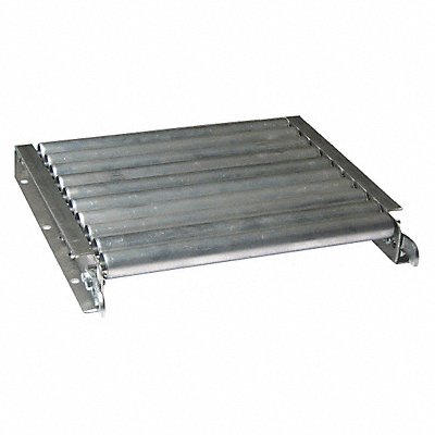 ASHLAND CONVEYOR 12F05EA03B22 Roller Conveyor 5 ft L 22 BF Aluminum