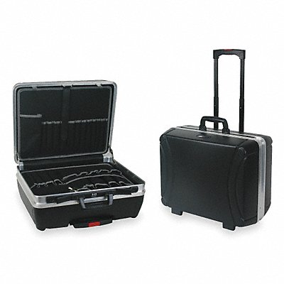 WESTWARD 2WLK1 Rolling Tool Case 77 lb Load Cap. ABS