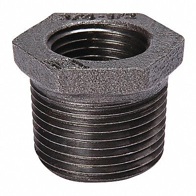 GRAINGER 521900BC Hex Bushing Malleable Iron 4 x 3 in