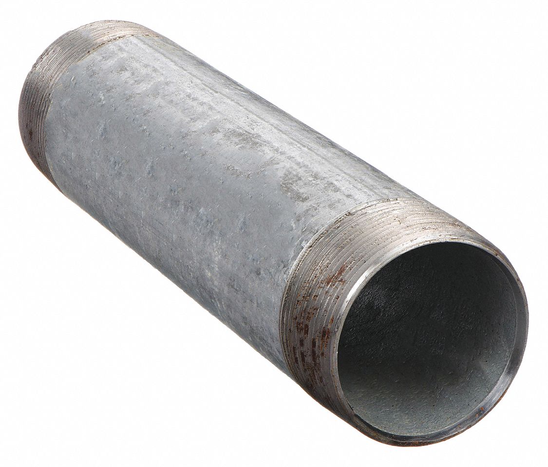 GRAINGER 569080 Nipple 2-1/2 . 8 . Galv Welded Steel
