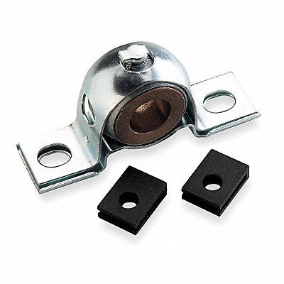 DAYTON 2X567 Pillow Block Bearing 1/2 in Bore 4 in L