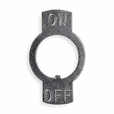 CARLING TECHNOLOGIES Y01 Indicator Plate On/Off Gry/Gry Round PK25