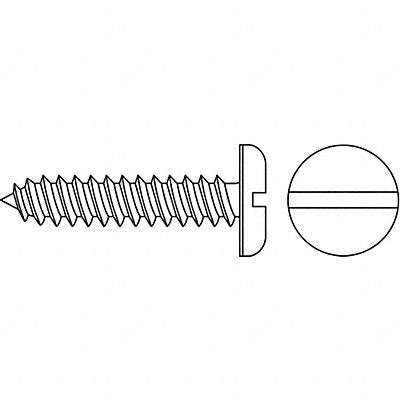 GRAINGER SMSPI0600370100P Scrw Sz #6 Zinc 3/8 L PK100