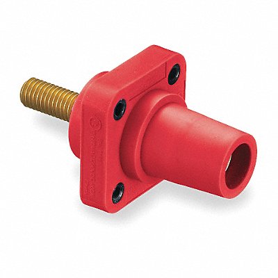 HUBBELL HBLFRSR Receptacle Red Female Threaded Stud 400 A