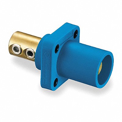 HUBBELL HBLMRBL Receptacle Blue Male Double Set Screw 400 A