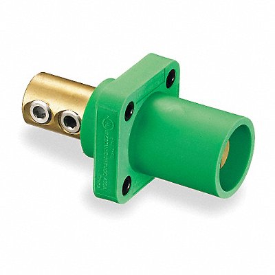 HUBBELL HBLMRGN Receptacle Green Male Double Set Screw 400 A