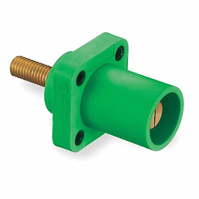 HUBBELL HBLMRSGN Receptacle Green Male Double Set Screw 400 A