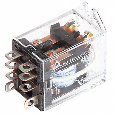 OMRON LY2FAC110120 H8010 Flange Relay 120VAC 8 Pins 10A @ 120V AC