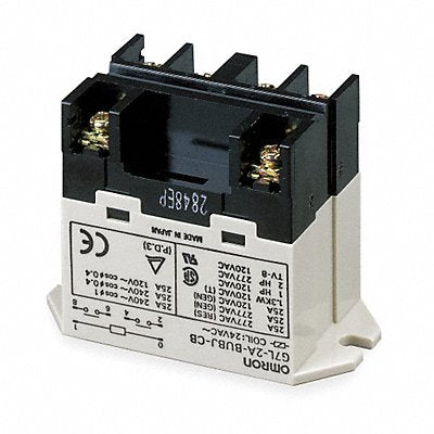 OMRON G7L2ABUBJCBAC200240 H8120 Enclosed Power Relay 200/240VAC DPST-NO 6Pin