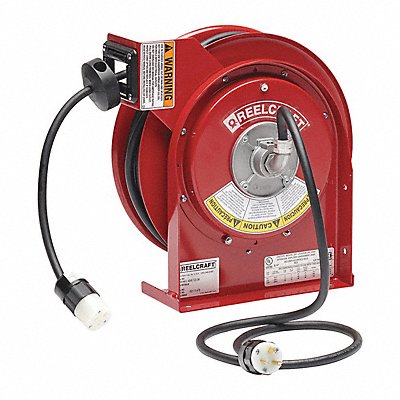 REELCRAFT L45451233A Cord Reel 45ft 12 AWG Connector 120VAC