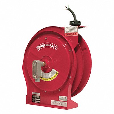 REELCRAFT L5550123X Cord Reel 50ft 12 AWG Bare 125/240VAC