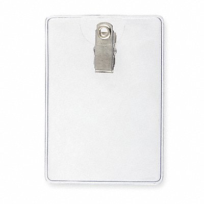 GRAINGER 2XKF1 Clip on Badge Holder PK5