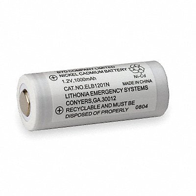 LITHONIA LIGHTING ELB1201N Battery 1.2V 1 Ah 1 3/4in H 3/4in D
