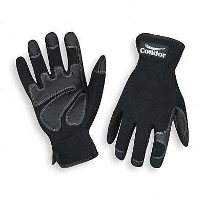 CONDOR 2XRR8 Mechanics Gloves Spandex Full Black S PR