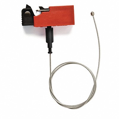 BRADY 51252 Breaker Lockout Snap On Nylon 2Ft Cable