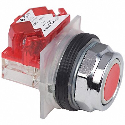 SCHNEIDER ELECTRIC 9001KR1RH6 H7062 Flush Push Button Operator Non Illuminated Red 1NC