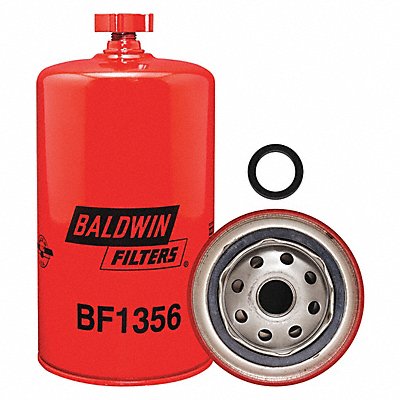 BALDWIN FILTERS BF1356 Fuel Filter 7-13/32x3-11/16x7-13/32 In