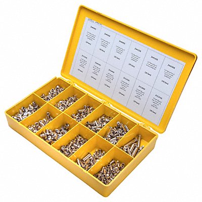 GRAINGER Z4402KIT Barrel Bolt Assortment No of Pieces 220