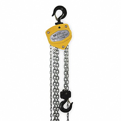 OZ LIFTING PRODUCTS OZ01520CHOP Manual Chain Hoist 3000 lb Lift 20 ft.