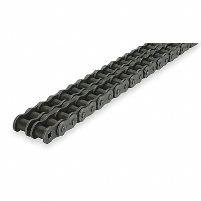 DAYTON 2YDY9 Roller Chain 10ft Riveted Pin Steel