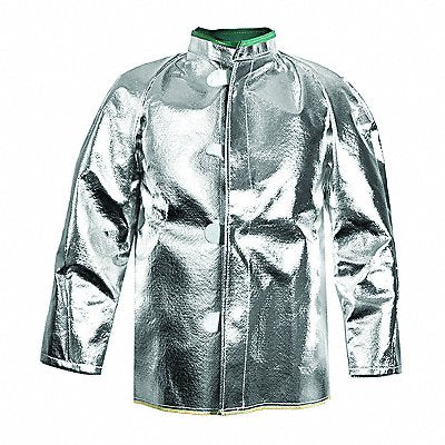 NATIONAL SAFETY APPAREL C22NLXL30 D1267 Aluminized Coat XL Carbon Kevlar(R)