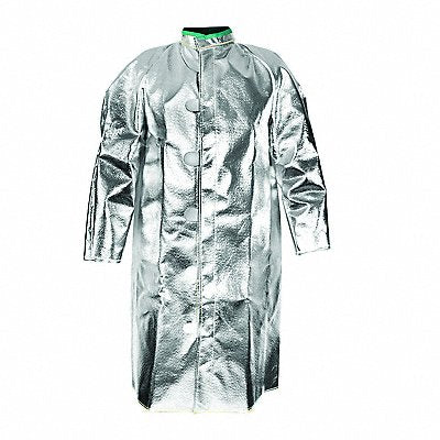NATIONAL SAFETY APPAREL C22NLXL45 D1269 Aluminized Coat XL Carbon Kevlar(R)