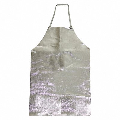 NATIONAL SAFETY APPAREL A02NL24X36 Bib Apron Aluminized 36 in L 24 in W