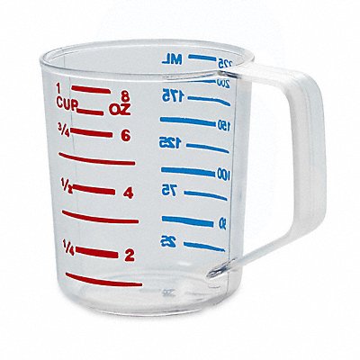 RUBBERMAID COMMERCIAL PRODUCTS FG321000CLR Measuring Cup Clear Plastic