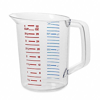 RUBBERMAID COMMERCIAL PRODUCTS FG321600CLR Measuring Cup Clear Plastic