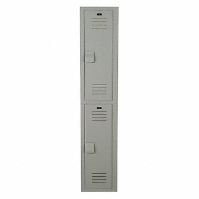 BRADLEY LK1218722HV200 F9058 Wardrobe Locker 2x1Locker Grey 72 x12 x18 Assm