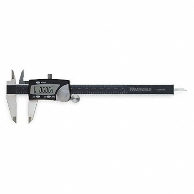 WESTWARD 2ZA59 Digital Caliper 0-6 In 1.56 In Deep Jaw