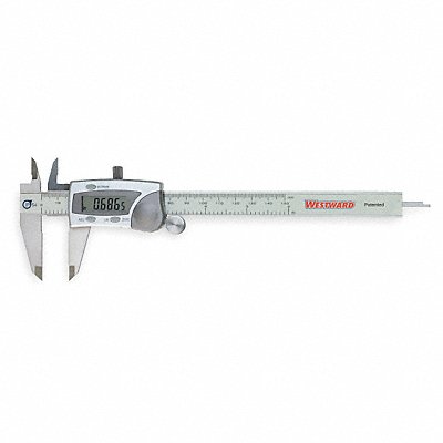 WESTWARD 2ZA60 Digital Caliper 0-6 In Oil Resistant