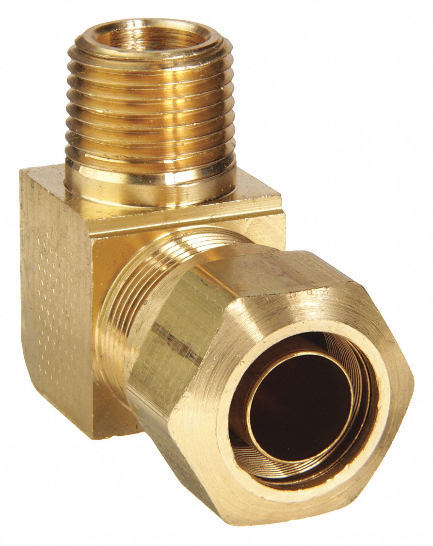 WEATHERHEAD 1469X4 Male Elbow 1/8-27 1/4 In Tube Sz