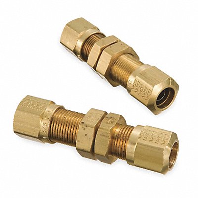 WEATHERHEAD 1474X4 Bulkhead Union 1/4 In Tube Sz