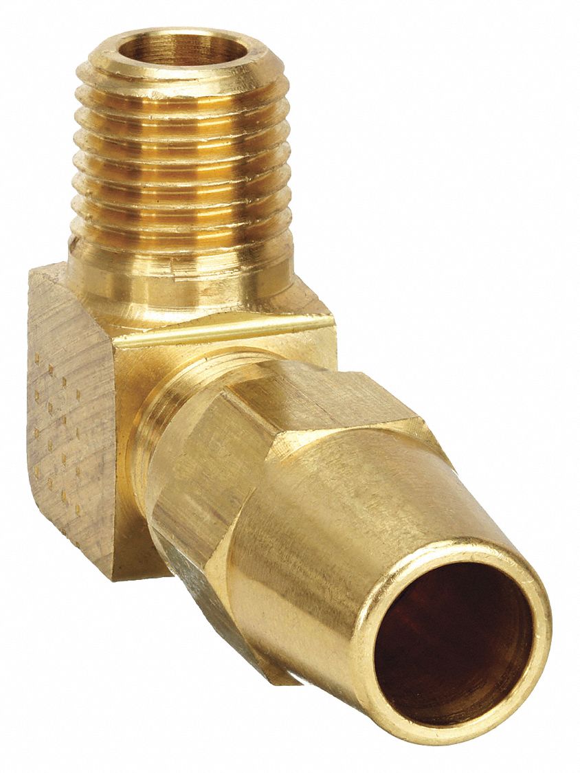 WEATHERHEAD 1369X10 Male Elbow 1/2-14 5/8 In Tube Sz