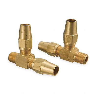 WEATHERHEAD 1371X6 Male Run Tee 1/4-18 3/8 In Tube Sz