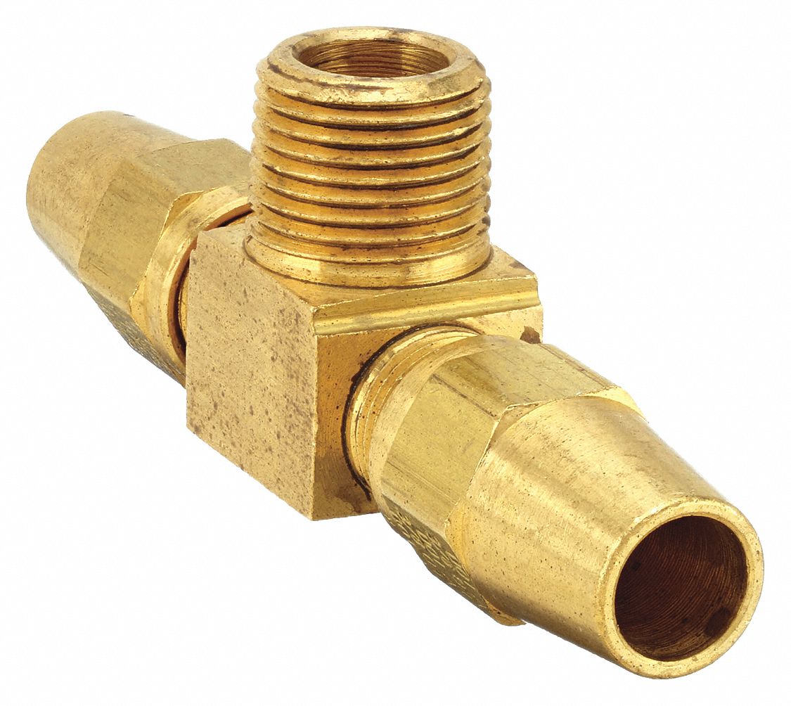 WEATHERHEAD 1472X6X6X6 Male Branch Tee 3/8-18 3/8 In Tube Sz