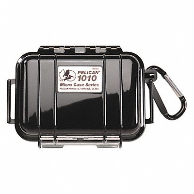 PELICAN 1010S Micro Case Black 5.88 x 4.06 x 2.12 In