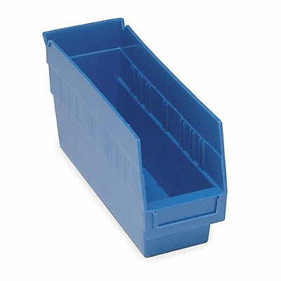 QUANTUM STORAGE SYSTEMS QSB201BL D5563 Shelf Bin Blue Polypropylene 6 in