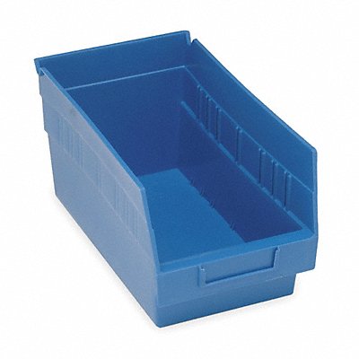 QUANTUM STORAGE SYSTEMS QSB202BL E5729 Shelf Bin Blue Polypropylene 6 in