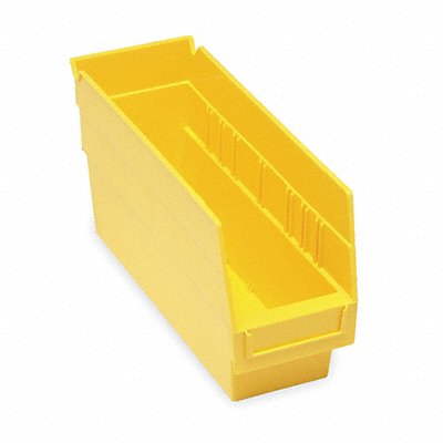 QUANTUM STORAGE SYSTEMS QSB201YL D5563 Shelf Bin Yellow Polypropylene 6 in