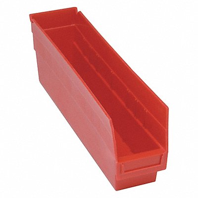 QUANTUM STORAGE SYSTEMS QSB203RD E5732 Shelf Bin Red Polypropylene 6 in