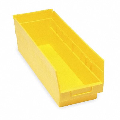 QUANTUM STORAGE SYSTEMS QSB214YL E5737 Shelf Bin Yellow Polypropylene 6 in