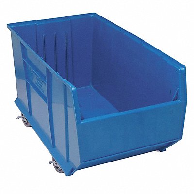 QUANTUM STORAGE SYSTEMS QUS996MOBBL D5573 Mobile Bin Blue Polypropylene 17 1/2 in