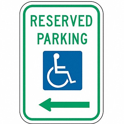 LYLE R78L12HA Reserved Parking Parking Sign 18 x 12