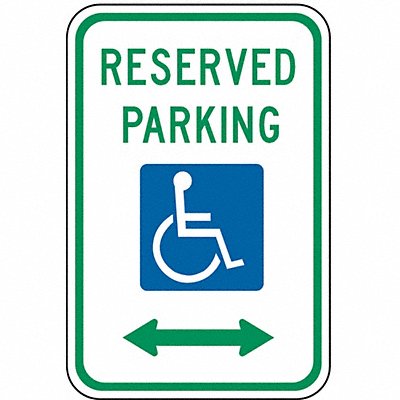 LYLE R78D12HA Reserved Parking Parking Sign 18 x 12