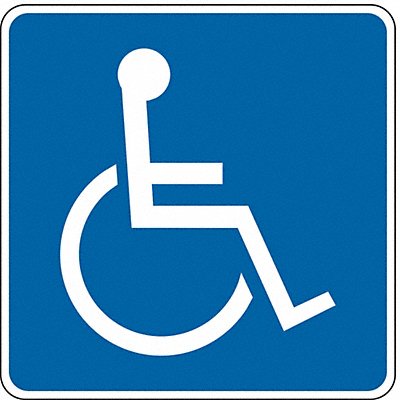 LYLE LD9612HA ADA Handicapped Parking Sign 12 x 12