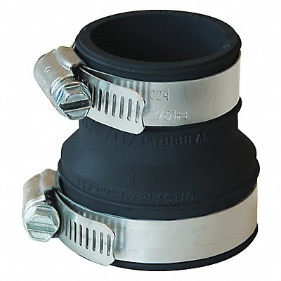 GRAINGER DTC150 Flexible Trap 1 15/16 x 1 7/16 in PVC